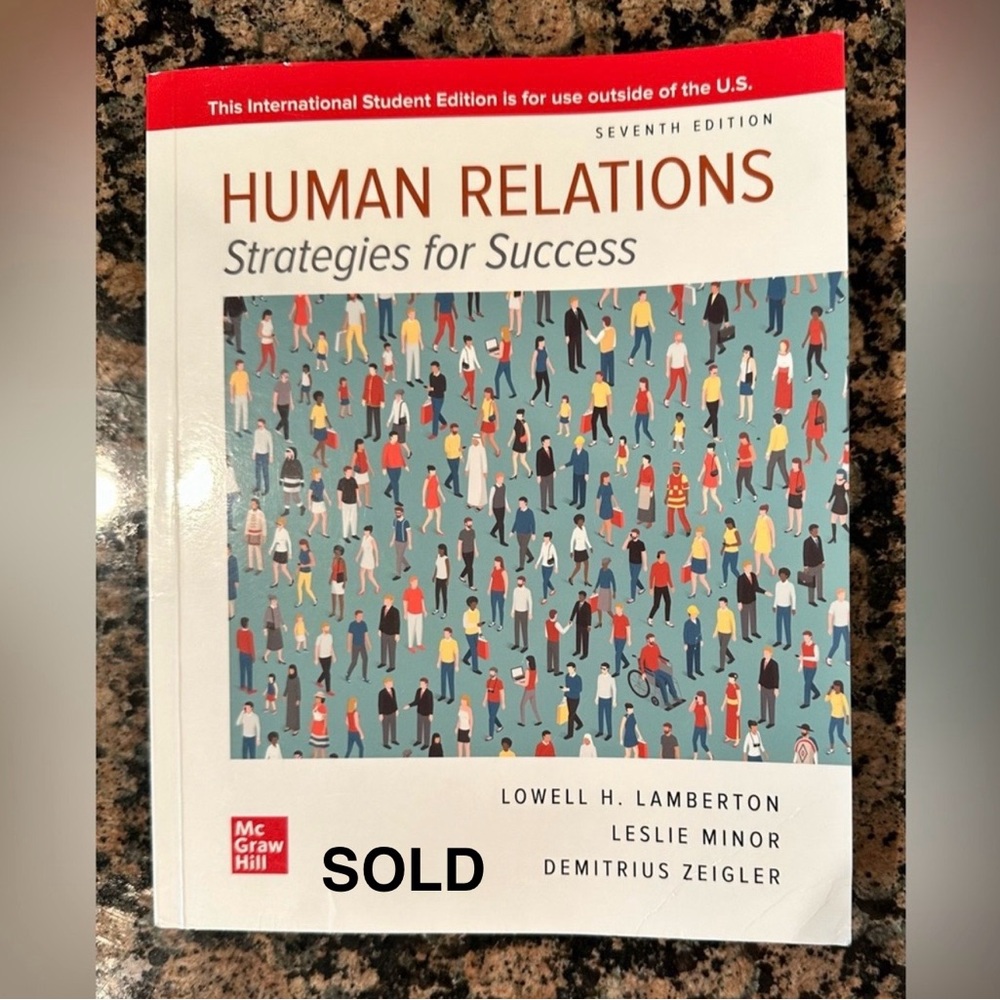 *SOLD* Human Relations: Strategies for Success, ISBN# 9781260681345